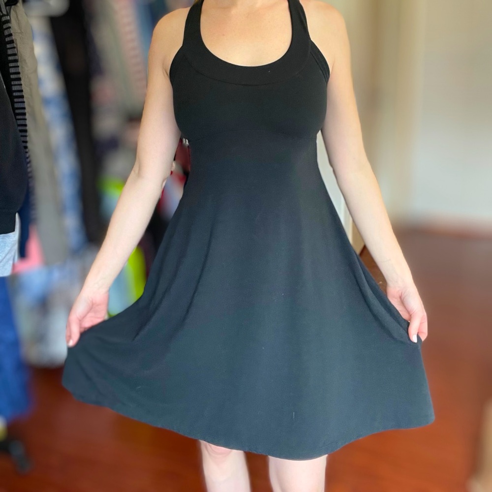 Prana Work Out Dress Halter Black